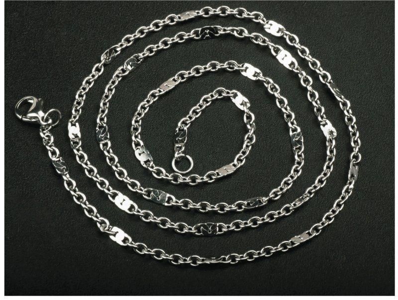 Fashion Jewelry Gold Plated Cable Embossed Chain Necklace Bracelet Stainless Steel