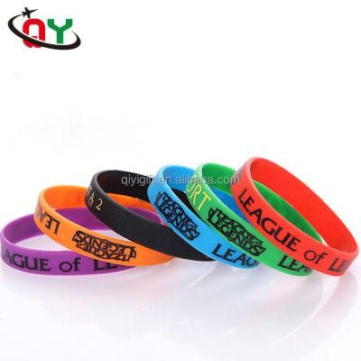 Guangdong Manufacture Promotional Custom Logo Silicone Bracelet Soft PVC Wristband