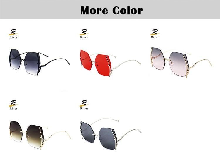Light New Design Peculiar Frame Women Stock Sunglasses