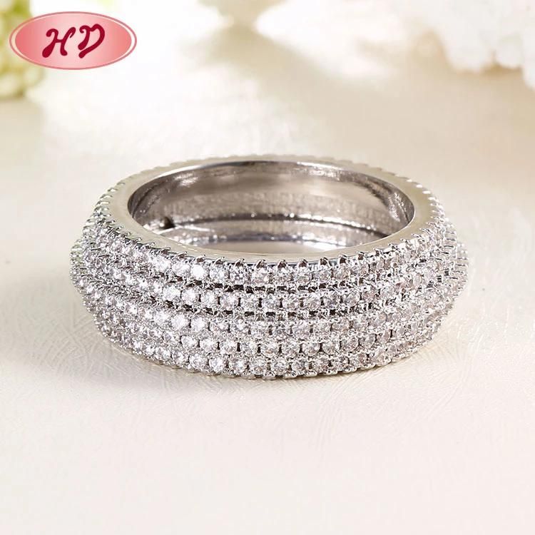 Custom Designs Women Engagement Gold Plated Wedding Ring Wholesale