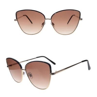 New Development Cat Eye Metal Fashion Sunglasses