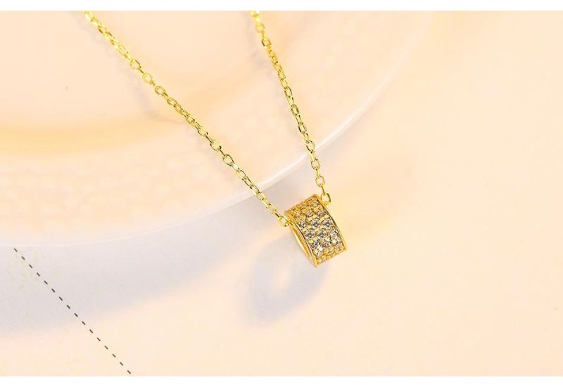 Fashion Accessory Custom Turn Beads Zircon Necklace