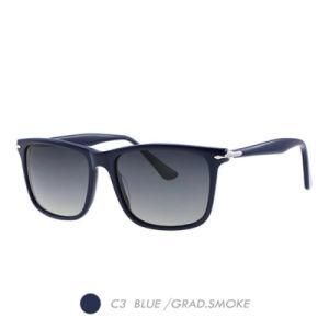 Acetate&Nylon Polarized Sunglasses, Vintage Fashion Square Frame A19004-03