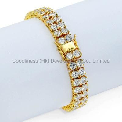 New Arrivel Tennis Micro Inlaind Zircon Double Zircon Bracelet Jewelry