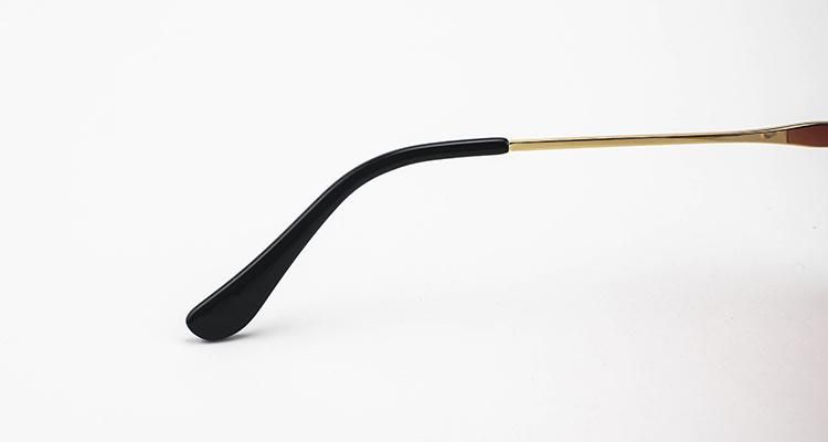 Heart Shaped Diamond-Encrusted Rimless Metal Frames Women Stock Sunglasses