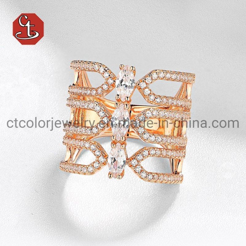 Fashion Jewerly women and Men Micro Pave Cubic Zircon 925 Silver RingS