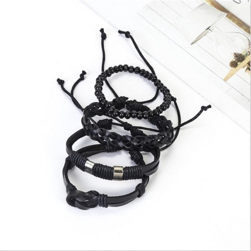 Retro Jewelry Charm Leather Bracelet Men Bracelets