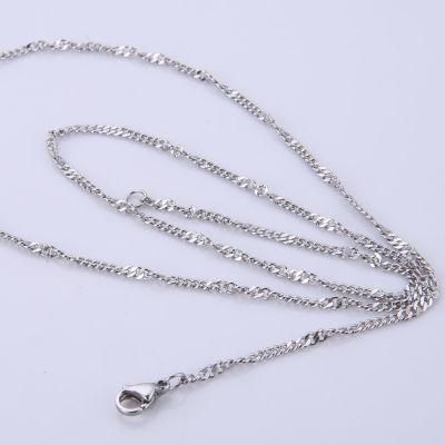Fashion Jewelry Stainless Steel Macking Curb Chain Necklace Anklet Bracelet for Lady Fashion Design