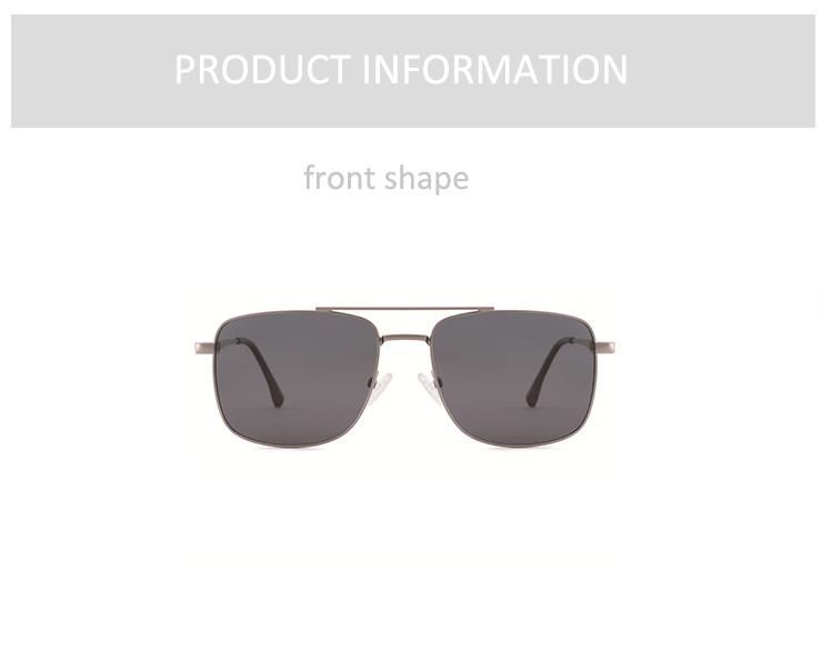New Design Double Bridge Wenzhou Factory Wholesale Metal Men Sunglasses