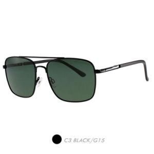Metal New Fashion Sunglasses, Brand Replicas Aviators Square Frame M6022-03