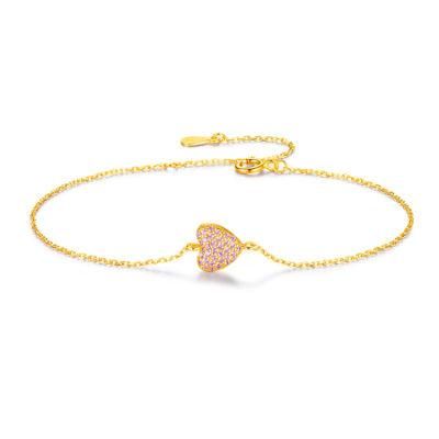 High Quality New Fashion Jewelry Gems Shinning Heart Bracelet