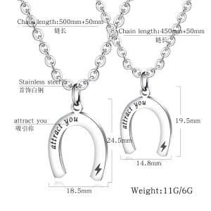 Adjustable&#160; Star U Type&#160; &#160; Pendant Stainless Steel Men and Women Necklace&#160;