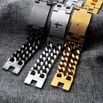High Quality Gift Stainless Steel Christian Bracelet for Bb-G-GS620