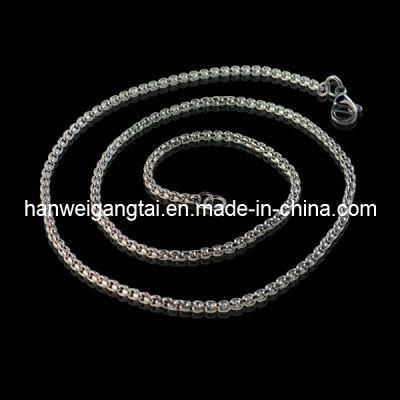 2013 316L Stainless Steel Necklace with Gold Plated (3.0mm Rolo Chain)