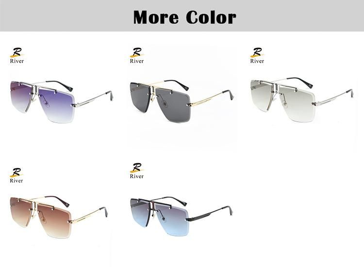 2021 Irregular New Fashion Stock Polarized Metal Sunglasses