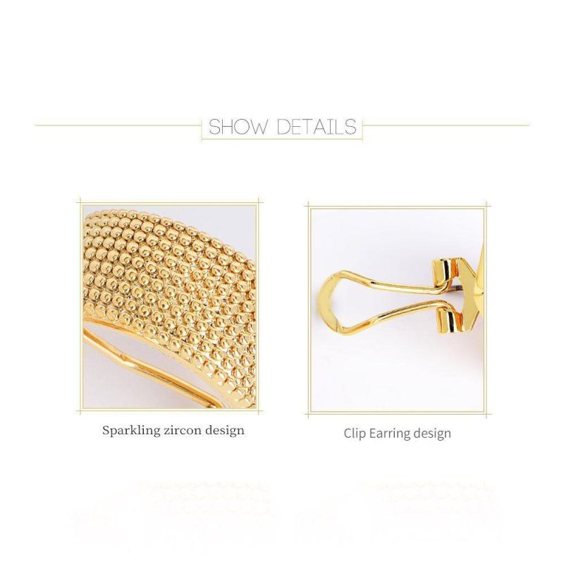 18K Gold Plated Stainless Steel Jewelry Short Tassels Dangle Earrings