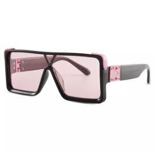 Newest Designed Custom Logo Oversized Square Frame Unisex UV400 Sunglass
