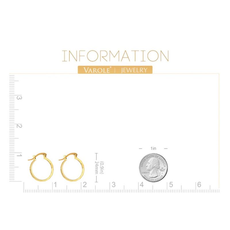 Ladies Copper Circle Earrings in Stock Wholesale