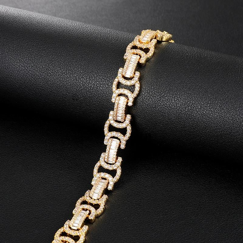 Luxury Jewelry Shape Copper Bracelet with Shiny Crystal