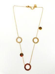 Fashion Necklace in Stainsteel in Gold Color