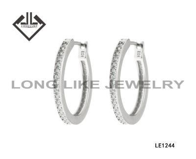 925 Silver Jewelry Hotselling Hoop Earring