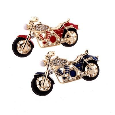 2021 Fashion Oil Drop Diamond-Encrusted Motorcycle Brooch