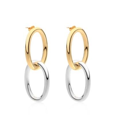 Personalized Copper Fashion Jewellry Double Hoop Earrings