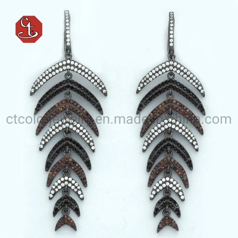 2020 Fashion Bohemian Long Earrings Unique Natural Real Leaf Big Earrings For Women Jewelry Gift