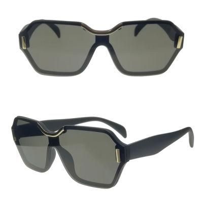 New Developed Polygan Stylish One-Lens PC Sunglasses Unisex