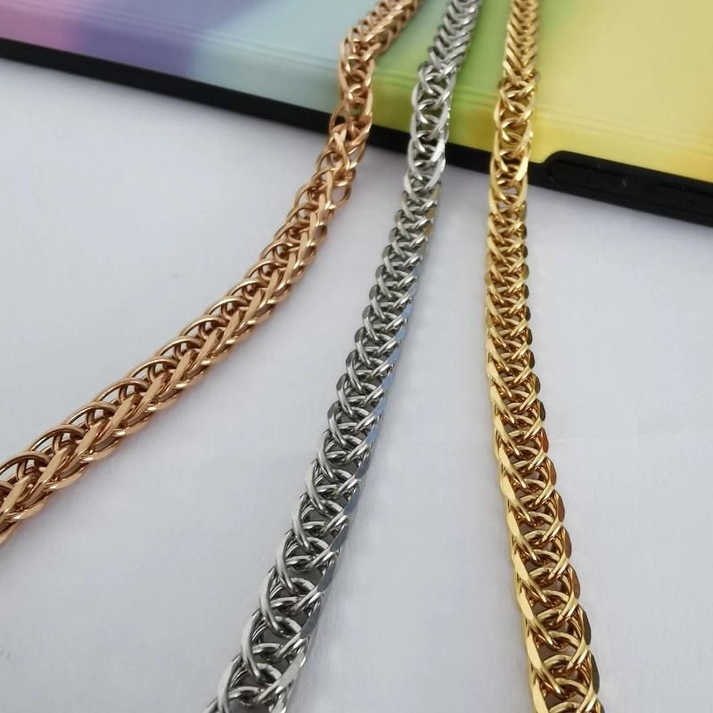Popular Stainless Steel Necklace Wheat Chopin Chain Fashion Jewelry