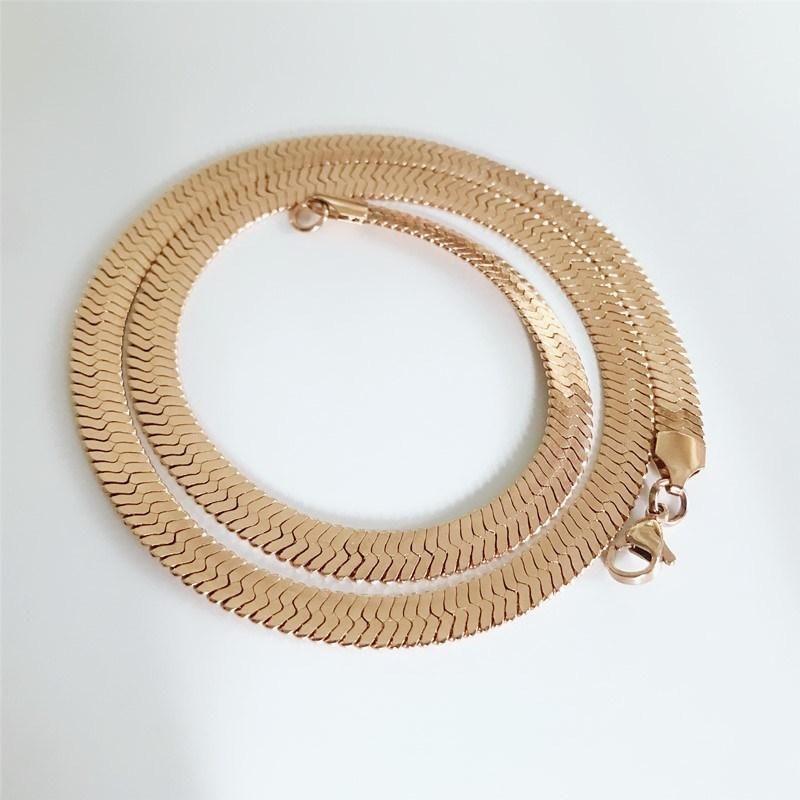 Custom Design Herringbone Jewelry for Fashion Accessories Necklace Bracelet