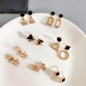 Custom Luxurious Korea Fashion Sterling Silver Stud Fashion Jewelry Hoop Brand Jewelry Earings for Women 2021 Earrings