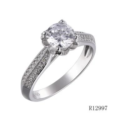 Wholesale 925 Sterling Silver Daily Engament CZ Ring