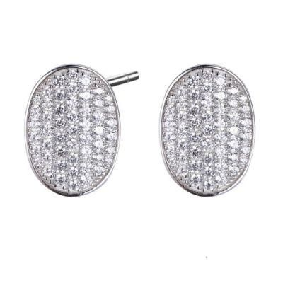 2022 Top Sale 925 Sterling Silver Oval Stud Earring