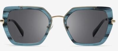 Rectangle Geometric Stylish Metal Sunglasses UV Protective Women&prime;s Sunglasses