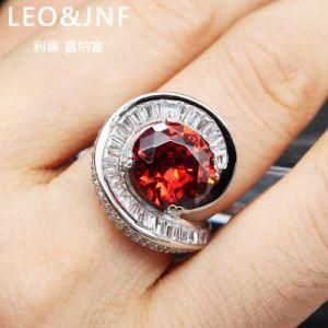 Wholesale Fine Jewelry Ring Oval Shape Center Stone with Zircon in Brass