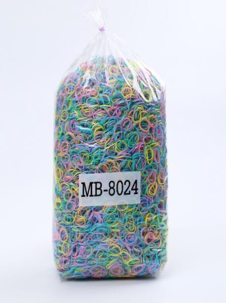 TPU Rubber Plastic Hair Ornaments Packing Disposable Natural Rubber Band