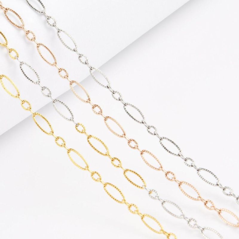 Stainless Steel Necklace Imitation Gold Plated Necklace Anklet Bracelet Making Chain Fashion Jewelry