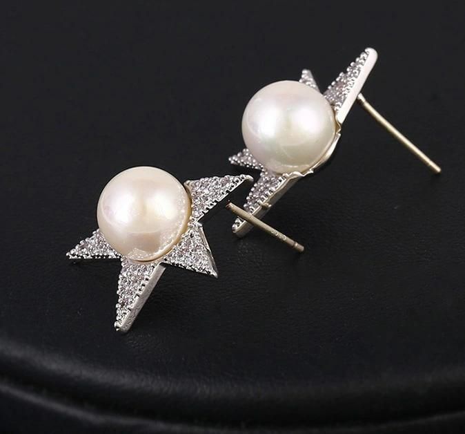 Korea Teen Fashion Jewelry Shell Pearl Earrings