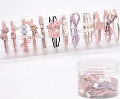 12PS/Set Hair Ring Colorful Rubber Band Sweet Head Rope