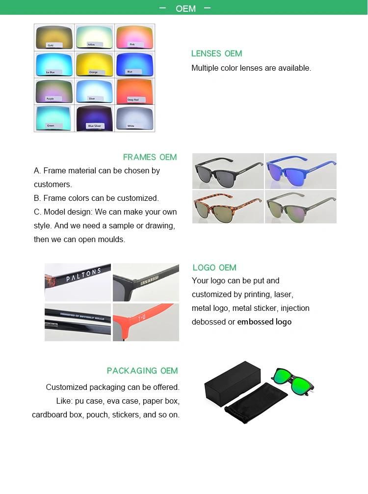 Ce Custom Polarized Fashion Trends Handmade Couple Full Frame Sunglasses