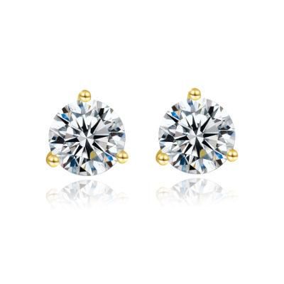 Beautiful Compact Delicate Little Sliver Ear Stud for Girls