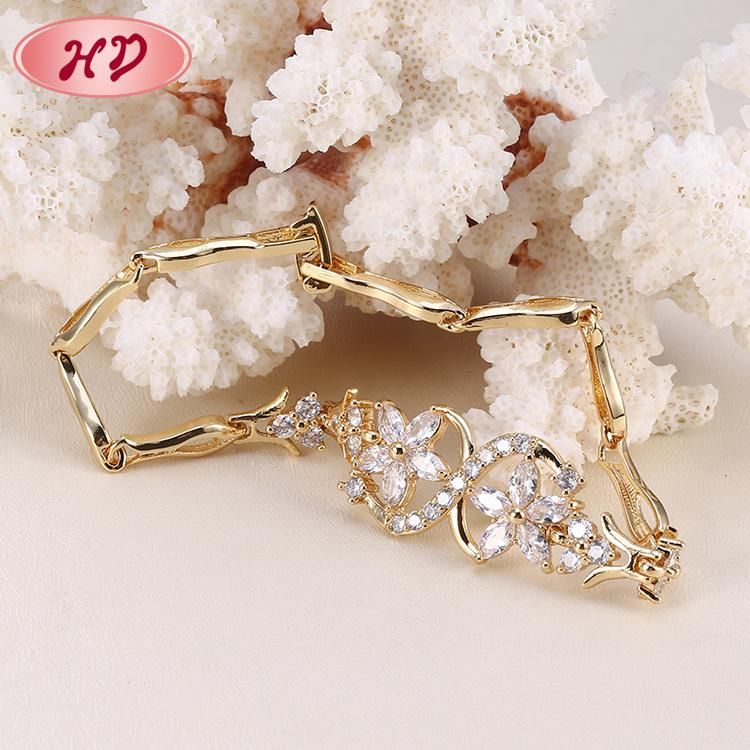 Fashion Jewelry Luxury Colorful Rose Gold Crystal Bracelet