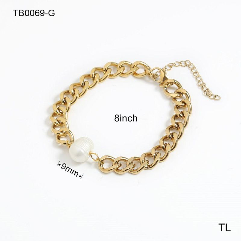 Manufacturer Custom Gold Filled Fashion Jewelry 14K 18K High Quality Non Tarnish Gold Jewelry Stainless Steel Bracelet Vermeil jewellery