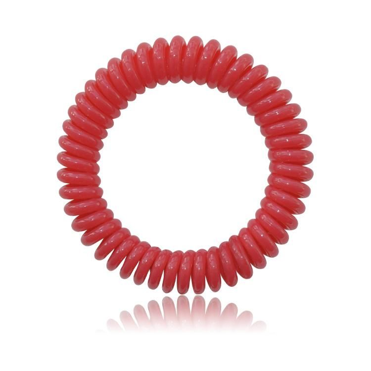 Women Fashion Spiraled Rubber Band Elastic Telephone Hair Ties Hair Accessories Coil Ring Scrunchies