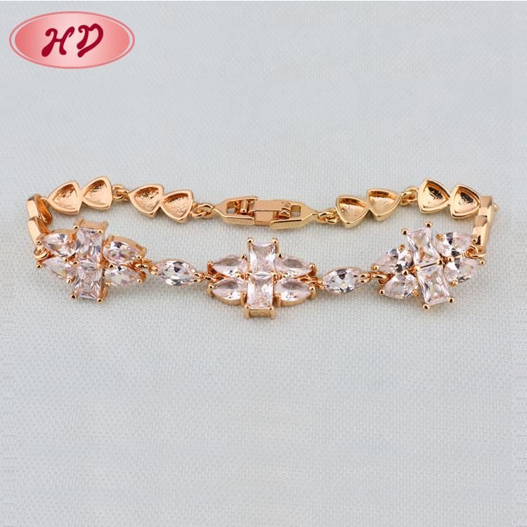 Fashion Hot Sale 18K Gold Plated Women Jewelry Charms Bracelet