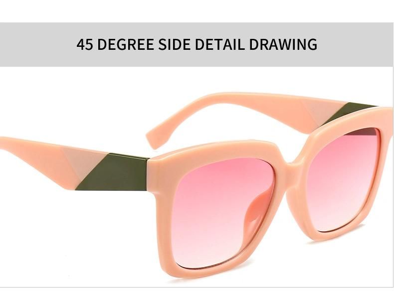Fashion Square Frame Personality Monster Sunglasses