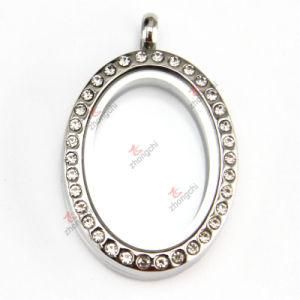 Stainless Steel Oval Locket Pendant for Wholesale
