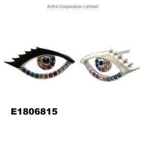 New Design Eye-Shaped 925 Silver Earring