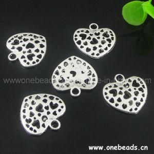 Heart Pendant, Zinc Alloy Jewelry Findings (PXH-5134D)